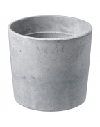 Горшок бетонный серый 9х10 см